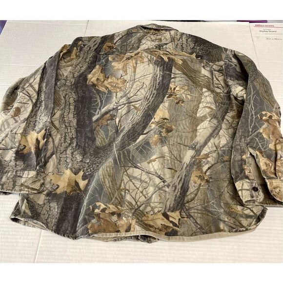 Vintage Walls Hunting Shirt Size Large Woodland Forest Camouflage Long Sleeve A3 - Picture 5 of 5